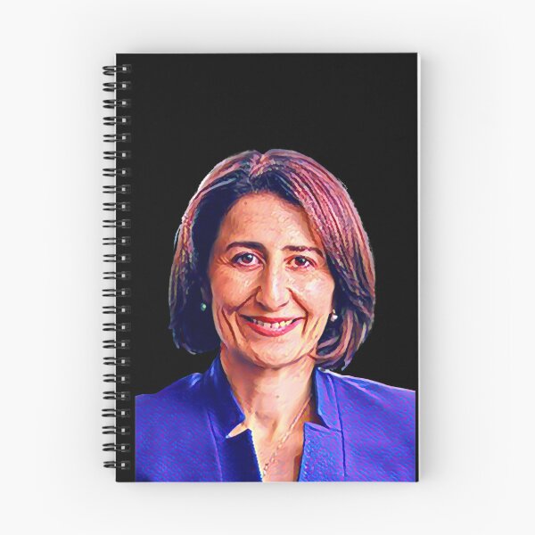 Item preview, Gladys Berejiklian Portrait designed and sold by Aussies-R-Us.