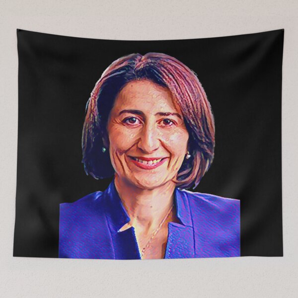 Item preview, Gladys Berejiklian Portrait designed and sold by Aussies-R-Us.