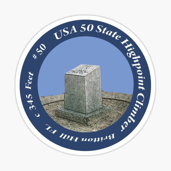 Item preview, Britton Hill FL 50 of 50 States Highpoint Climbers  designed and sold by janraydesigns.