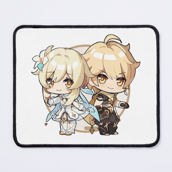 Item preview, Genshin Impact - Chibi Travelers designed and sold by Krimsy.