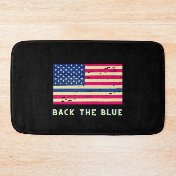 Item preview, Back The Blue - Thin Blue Line - Distressed United States Flag  designed and sold by Sun Sand & Sea Art.
