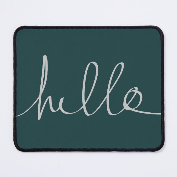 Item preview, Hello x Dark Turquoise designed and sold by Leah Flores.