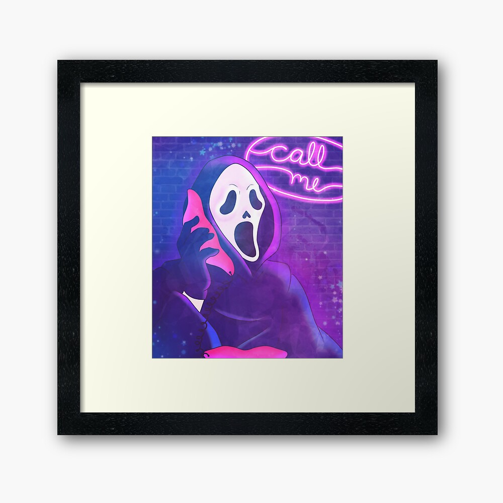 Ghostface – Neon oil pastel : r/Oilpastel