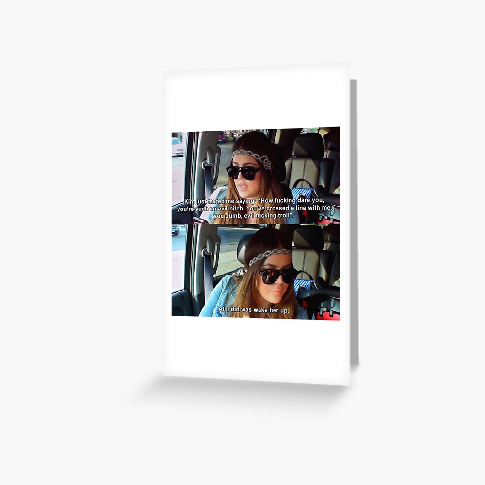 "khloe and kim kardashian meme" Greeting Card for Sale by sophiale10