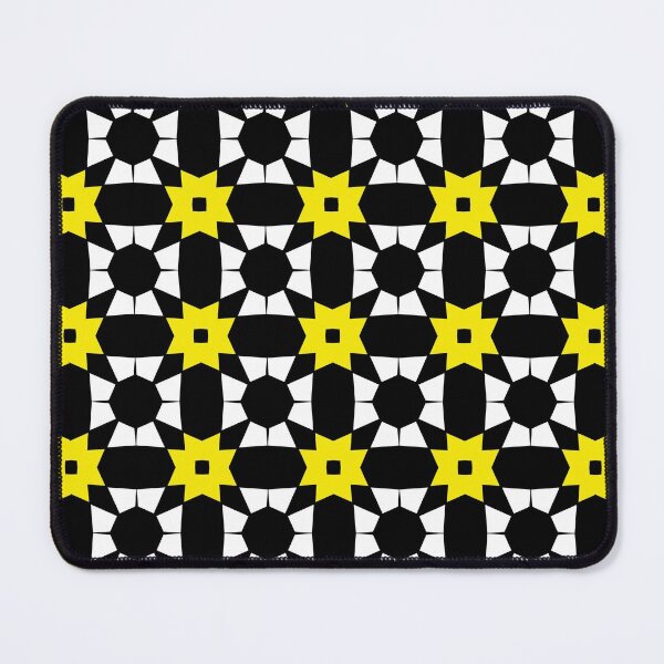 Item preview, Geometric Design Yellow and Black Flower Abstract designed and sold by SillaHoekstra.