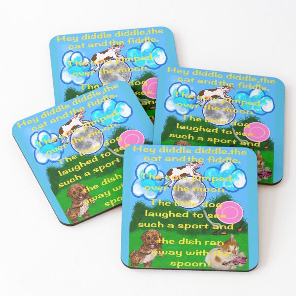 Item preview, Hey diddle diddle the cat and the fiddle nursery rhyme children’s story designed and sold by Artonmytee.