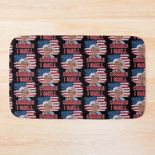 Item preview, Ronald Reagan I Smell Commies Vintage Political Humor Cowboy designed and sold by S-JDesigns.