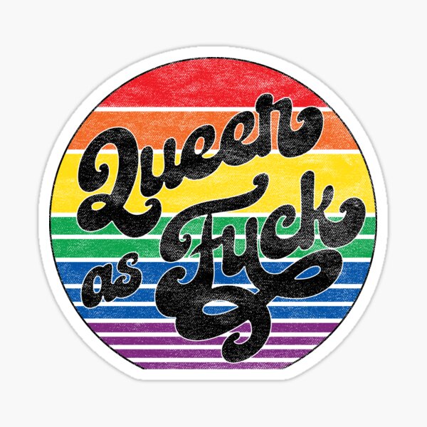 Vintage Pride Flag - Queer As Fuck Sticker