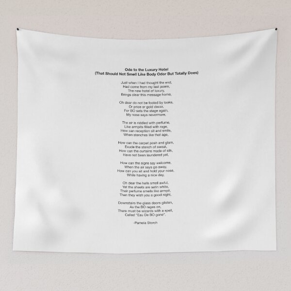 Item preview, Ode to the Luxury Hotel (That Should Not Smell Like Body Odor But Totally Does) designed and sold by Pamela Storch.