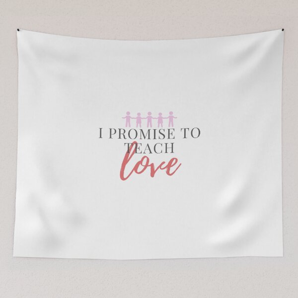 Item preview, I Promise To Teach Love Pink Stick People- Back to School, For Teacher, Teacher Gifts designed and sold by Teetee94.