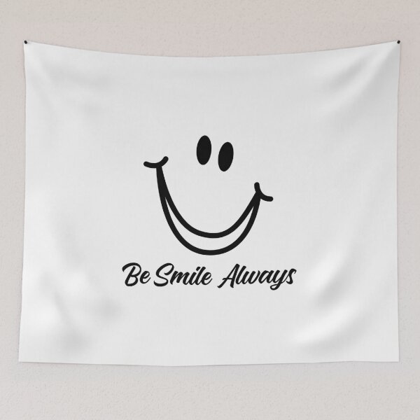 Item preview, Smiley emoji Be Smile Always Smiley Face Apparel Essential Motivation Inspiration Joy Mood designed and sold by DesignByHeartUK.