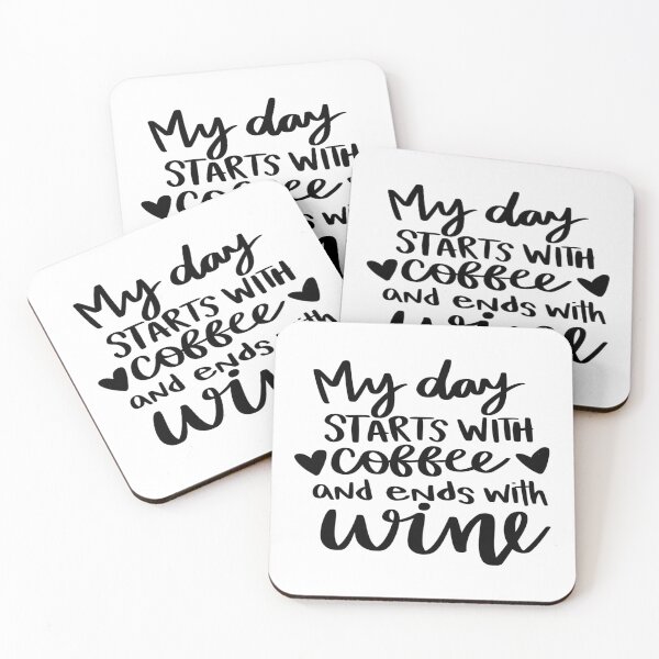 Item preview, Coffee- Starts With Coffee Ends in Wine designed and sold by HDPrinting.