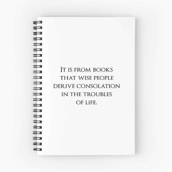 Item preview, It is from books that wise people derive consolation in the troubles of life. Quotes store designed and sold by QuotesStore-2.