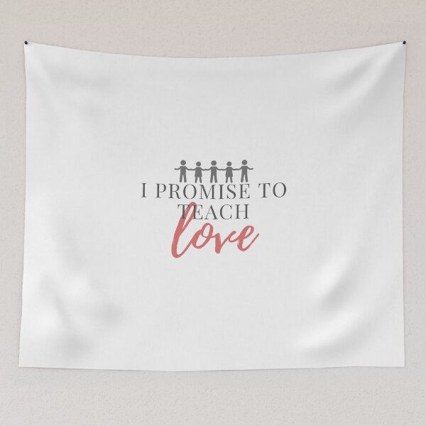 Item preview, I Promise To Teach Love Gray Stick People- Back to School, For Teacher, Teacher Gifts designed and sold by Teetee94.