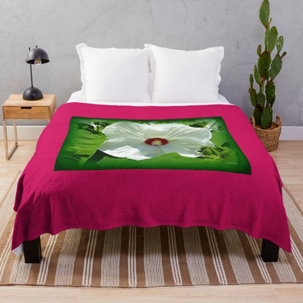 Item preview, White 'Dinner Plate' hibiscus designed and sold by LeRoyM.