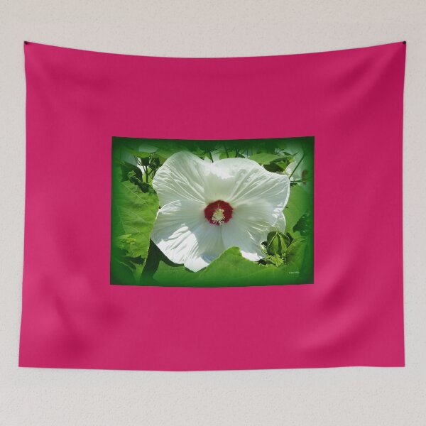 Item preview, White 'Dinner Plate' hibiscus designed and sold by LeRoyM.