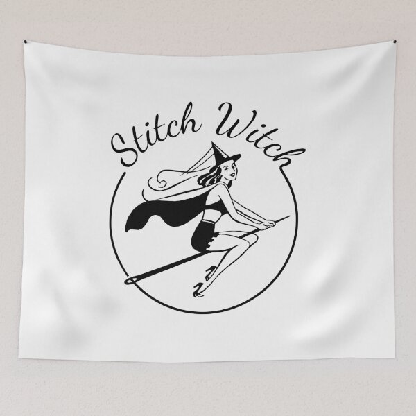 Item preview, Stitch Witch - Vintage PinUp Sewing Witch  designed and sold by LoreliDesigns.