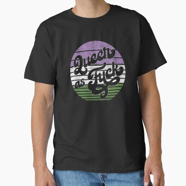 Vintage Genderqueer Flag - Queer As Fuck Classic T-Shirt