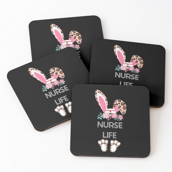 Item preview, Nurse life cheetah print Easter bunny - Nursing  designed and sold by Designs Of all kinds.