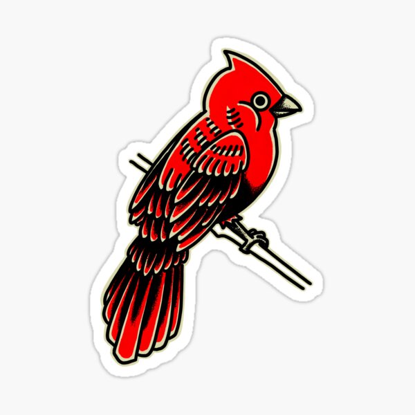 Buy Cardinal Bird Line Temporary Tattoo Online in India  Etsy
