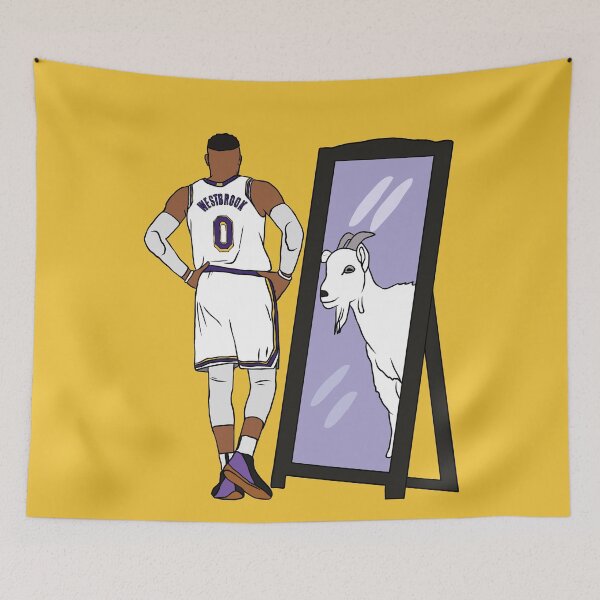 Item preview, Russell Westbrook Mirror GOAT (Lakers) designed and sold by RatTrapTees.