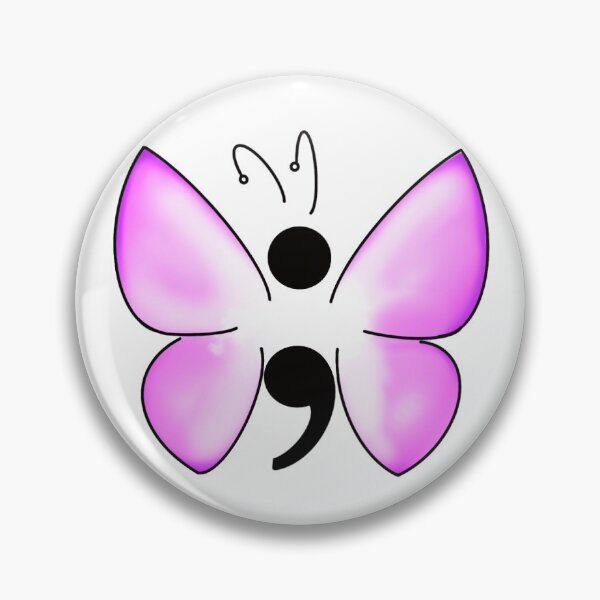 Item preview, Colorful semicolon butterflies designed and sold by springcitygingr.