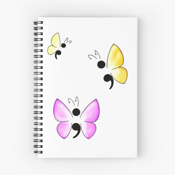 Item preview, Colorful semicolon butterflies designed and sold by springcitygingr.