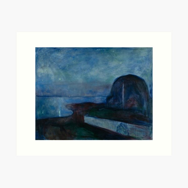 Item preview, Edvard Munch - Starry Night designed and sold by Vivanne-art.