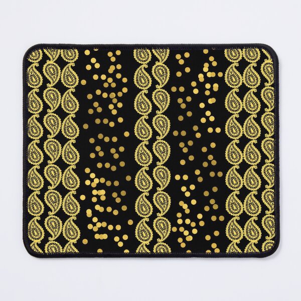 Item preview, Gold Paisley on Black designed and sold by RiadMannan.