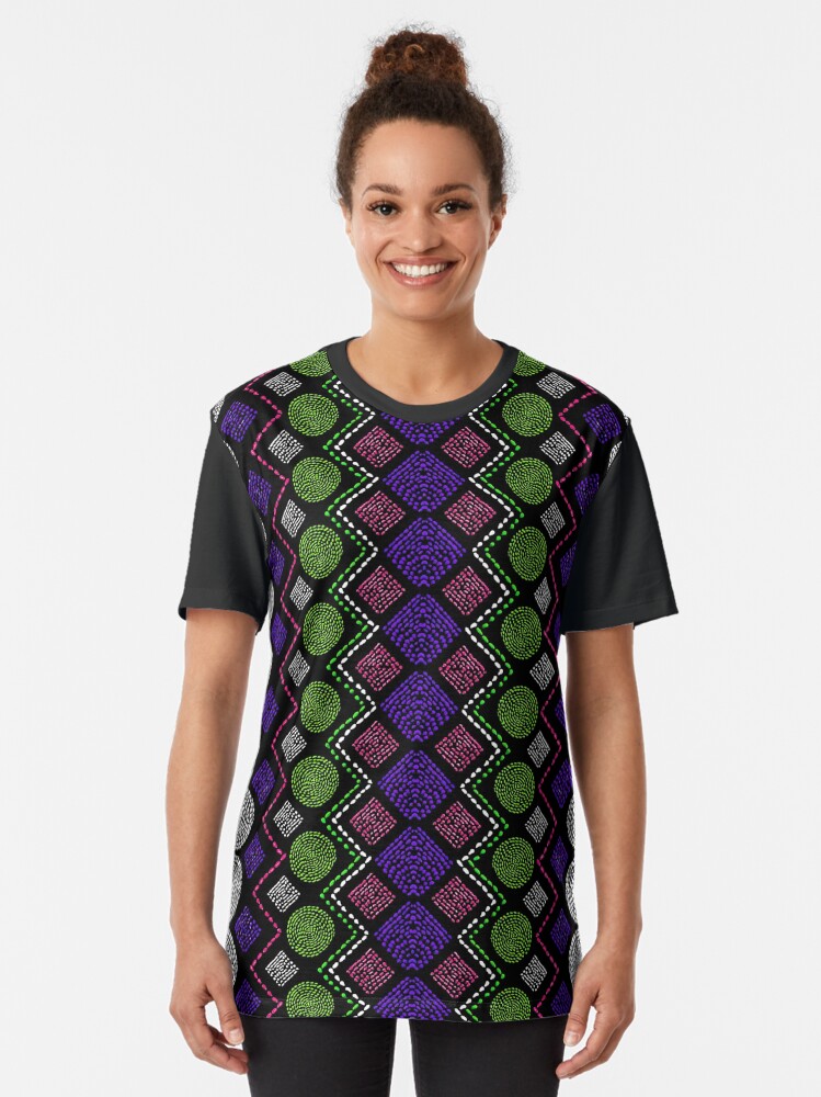 Alternate view of Ethnic African Motif 5 Graphic T-Shirt