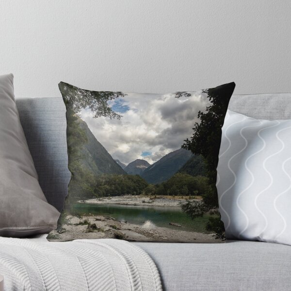 Item preview, River with a View on a Mountain Framed by Trees designed and sold by Danny Wanders.