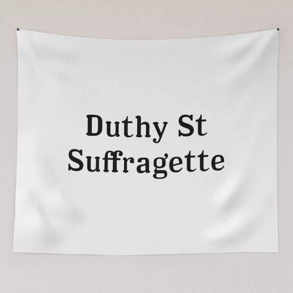 Artikelvorschau, Duthy St Suffragette - Black Text entworfen und verkauft von Red-Arrow.