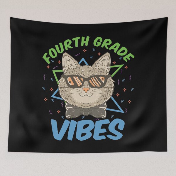Item preview, Fourth Grade Vibes - Back To School Cat designed and sold by LarrysDesigns.