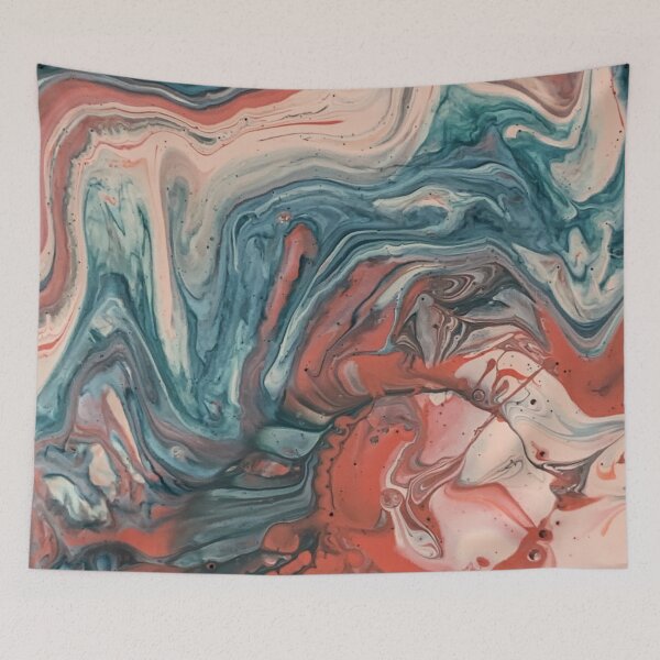 Item preview, Marble Galaxy, orange hues, teal hues designed and sold by Riah1618.