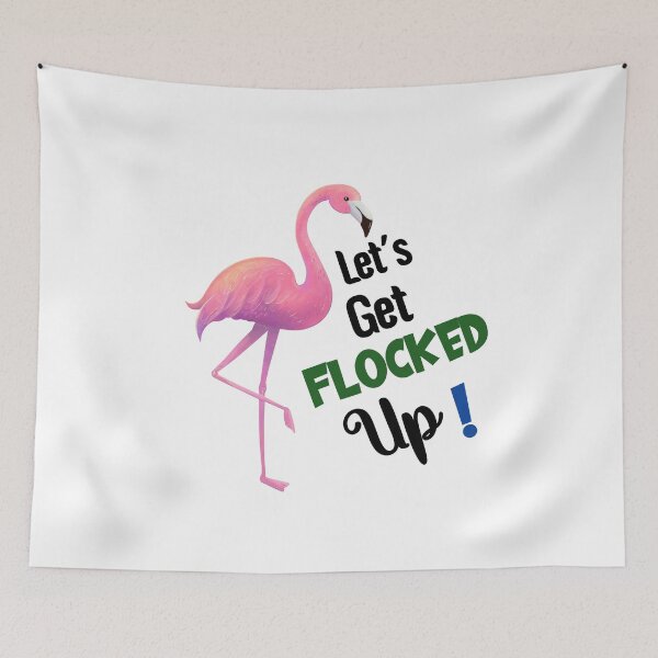 Item preview, Copy of   Flamingo and flowers designed and sold by Designhub14.