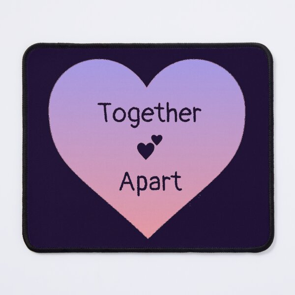 Item preview, Together Apart Heart (purple/pink) designed and sold by Amanda1775.