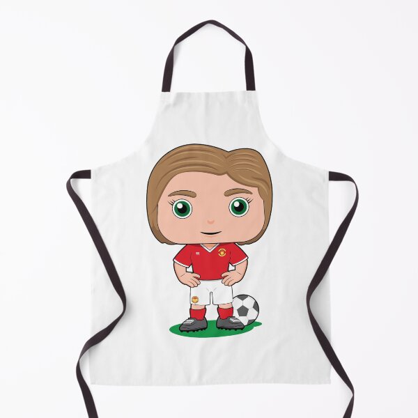 Item preview, Cute soccer girl player illustration in red kit designed and sold by essjaydesigns.