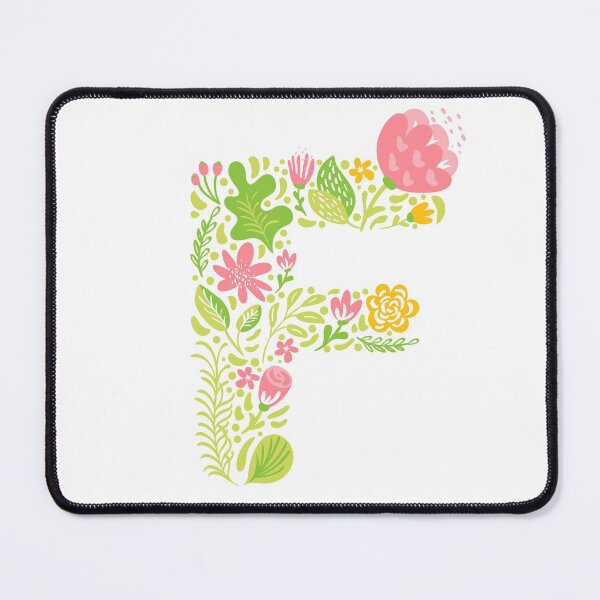 Item preview, Summer Floral Initial F designed and sold by karspaul.
