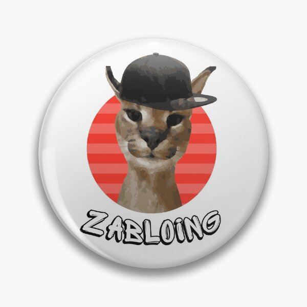 Item preview, Zabloing Big Floppa Caracal - White designed and sold by EM IONS.