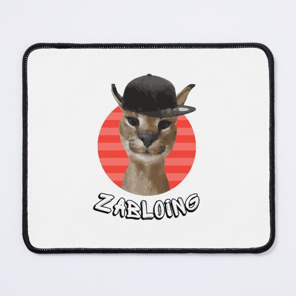 Item preview, Zabloing Big Floppa Caracal - White designed and sold by EM IONS.