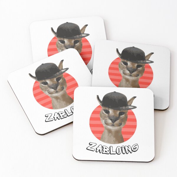 Item preview, Zabloing Big Floppa Caracal - White designed and sold by EM IONS.