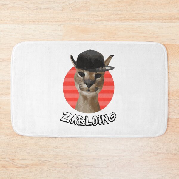 Item preview, Zabloing Big Floppa Caracal - White designed and sold by EM IONS.