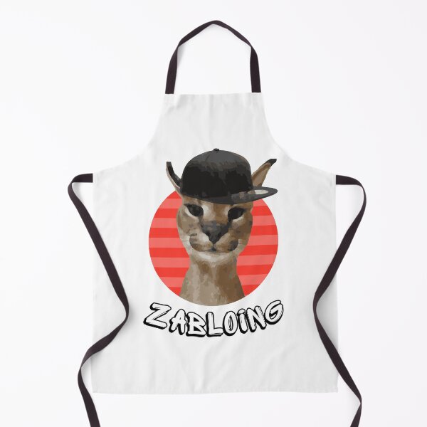 Item preview, Zabloing Big Floppa Caracal - White designed and sold by EM IONS.