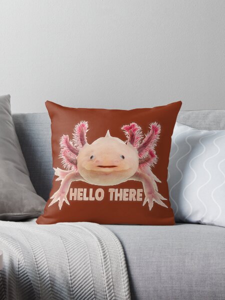 Vista previa del artículo con la obra «Axolotl diciéndote 'HOLA ALLÍ'», diseñado y vendido por Phantasmal-2-do.