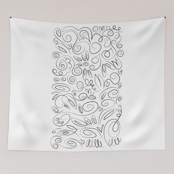 Item preview, Black and white decorative line designed and sold by Olga Lashko.