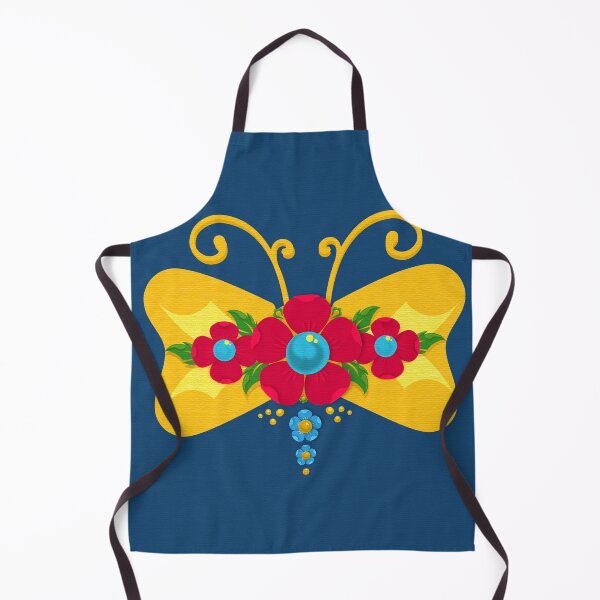 Item preview, Mariposa Fileteado Porteño Style Gold Colorful Butterfly designed and sold by infinitetango.