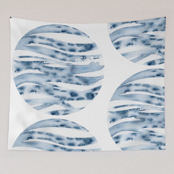 Item preview, Salty blue (circle) designed and sold by FJBourne.