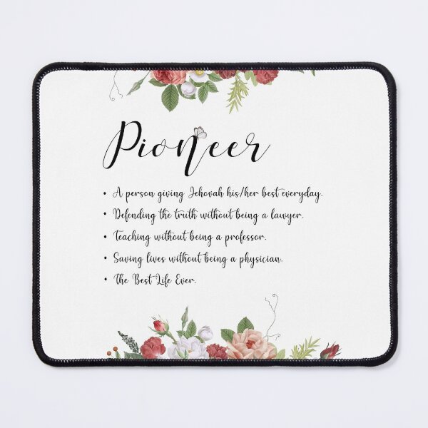 Item preview, Jehovah's Witness Pioneer Definition Best Life Ever- Floral Roses designed and sold by KA DESIGNS.