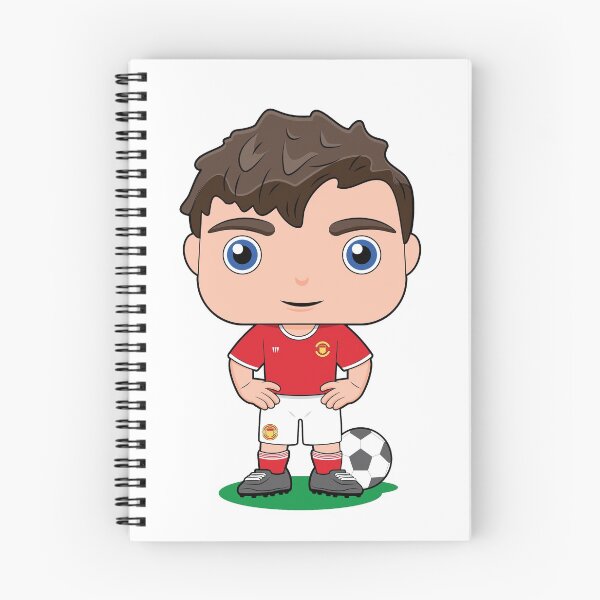 Item preview, Cute soccer boy player illustration in red kit designed and sold by essjaydesigns.