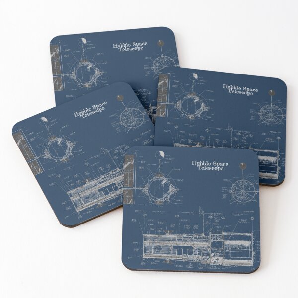 Item preview, NASA Hubble Space Telescope Blueprint Art designed and sold by Wenkatdesigns.